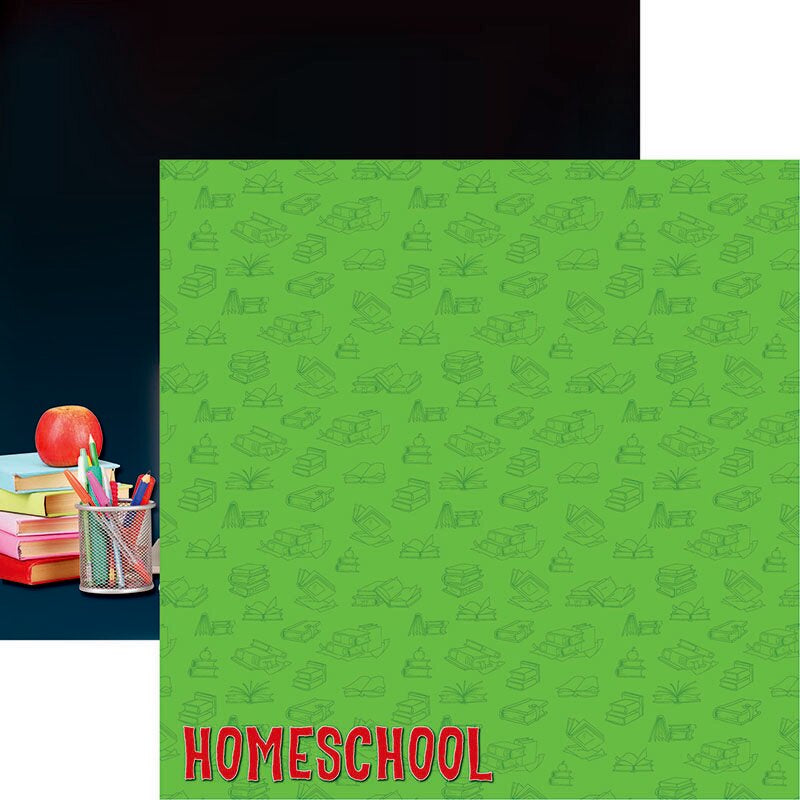 43E225B2-F943-4302-B0C6-FEEAB30C8D1B.jpg Reminisce There’s No Place Like Home HOMESCHOOL 12X12 Scrapbook Sheet - Image 1