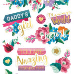 Paper House DAUGHTER 3D Stickers 13pc