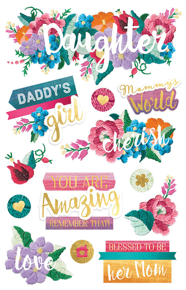 43F4AB7F-7310-4F2A-974E-B68B42DA66B6.jpg Paper House DAUGHTER 3D Stickers 13pc - Image 1