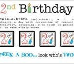 SRM Say It With Stickers SECOND BIRTHDAY Sticker 1pc