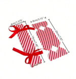 Scrapbooksrus CANDY BOX Christmas Red Stripe Favor - Image 3