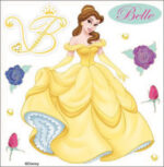 Disney Ek Success BELLE Princess Dimensional Stickers 10pc - Image 2