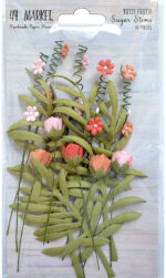 49 and Market SUGAR STEMS Handmade Paper Flowers 16pc - Image 4