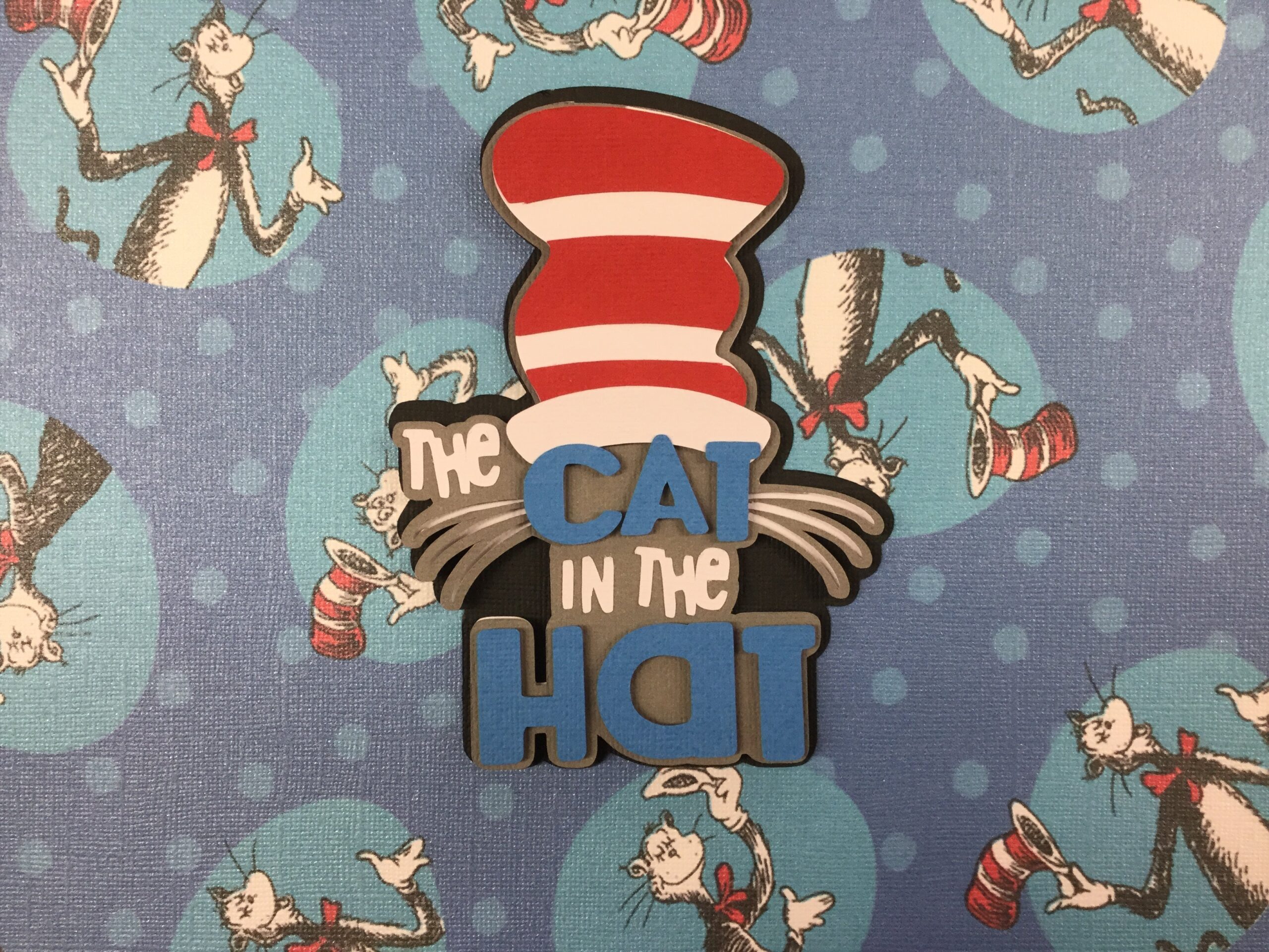 44A3C7D4-3B02-4294-B750-DC698EF9DBAA.jpg THE CAT IN THE HAT Custom Scrapbook Die Cuts - Image 1