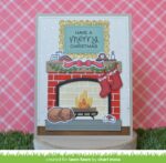 Lawn Fawn Cuts Shadow Box Card FIREPLACE ADD-ON Craft Dies - Image 2