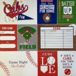 Scrapbooksrus CUBS BASEBALL 12"X12" Scrapbook Paper Kit 12 Sheets - Image 9