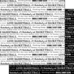 Scrapbook Customs BASKETBALL 2 12X12 Scrapbook Sheet