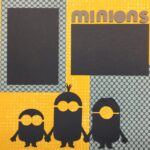 Premade Scrapbook Page MINIONS (1) 12"x12" Layout