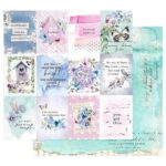 Prima Watercolor Floral DREAMY FLORALS 12X12 Scrapbook Paper