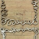Little Birdie Primed Chipboard DOODLE FRAME 2pc