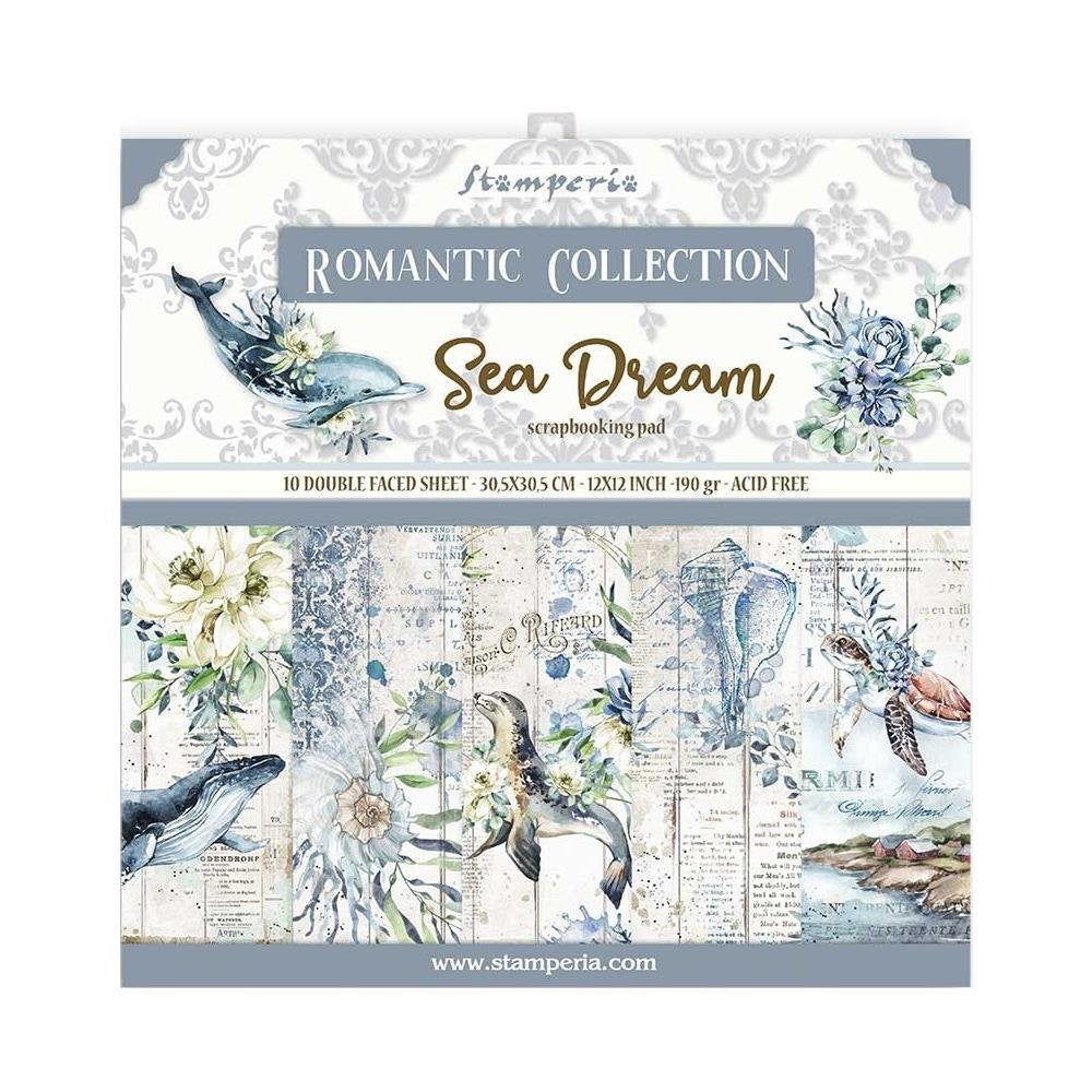 460675C1-B130-421F-8063-E794A209A547.jpg Stamperia Romantic SEA DREAM 12"X12" Scrapbooking Pad - Image 1