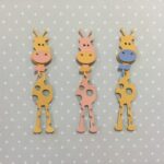 Welcome Baby Boy Girl GIRAFFE Custom Scrapbook Die Cut Embellishment