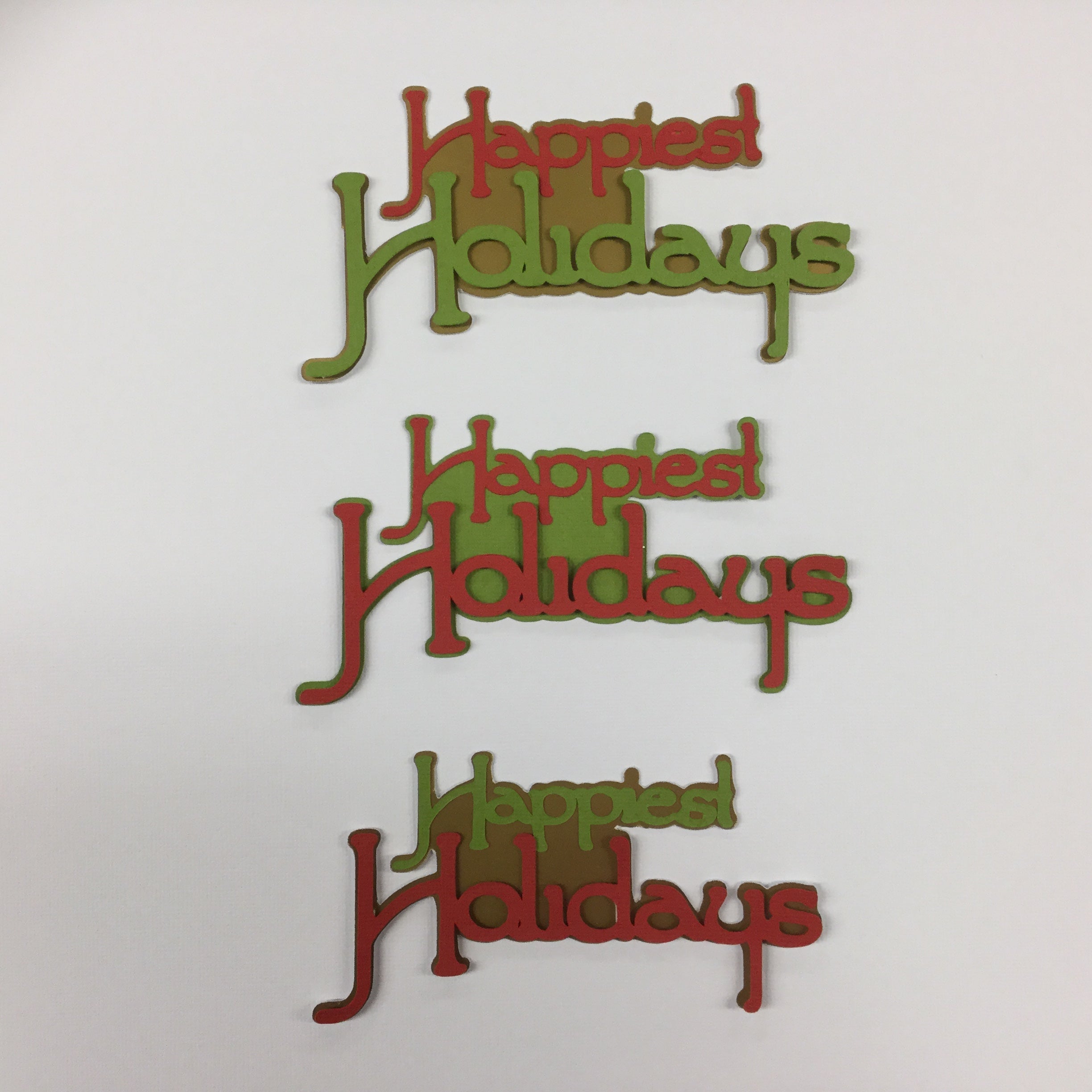 466B756A-902C-499E-B147-0E7CFF0B1F7B.jpg HAPPIEST HOLIDAYS Christmas Die Cut - Image 1