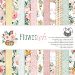 P13 FLOWERISH 12"X12" Designer Paper Pack Pad 14pc