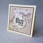 Couture Creations BUTTERFLY GARDEN 06A 12"X 12" Scrapbook Paper - Image 2