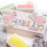 Pinkfresh Studio SLIM FANCY DIAGONAL STRIPES Essentials Crafting Dies 1pc - Image 2