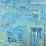 Moxxie Waterpark WATER FUN 12X12 Scrapbook Paper