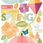 Echo Park 6"x12" HELLO SPRING Sticker Accents 37pc