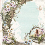 49 and Market The Looking Glass FAIRY HOLLOW 12X12 Scrapbook Paper - Image 2