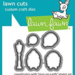 Lawn Fawn Lawn Cuts PEAS ON EARTH Custom Craft Die 5pc