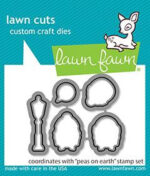 Lawn Fawn Lawn Cuts PEAS ON EARTH Custom Craft Die 5pc