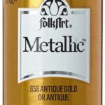 FolkArt Metallic ANTIQUE GOLD Acrylic Paint 2oz