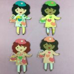 SHOPPING GIRL Custom Scrapbook Die Cuts