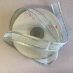 May Arts 5/8" Sheer Organza Satin Gold Edge Ribbon 1 yard - Image 11