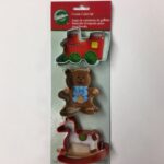 Wilton COOKIE CUTTER SET Holiday Celebration 3pc
