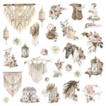 Prima BOHEMIAN HEART Ephemera 56pc