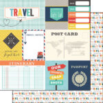 TRAVEL MEMORIES Journal 12"X12" Paper Scrapbook Customs - Image 4