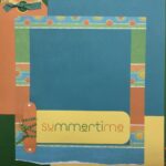 Premade Page SUMMERTIME 12"x12" Scrapbook