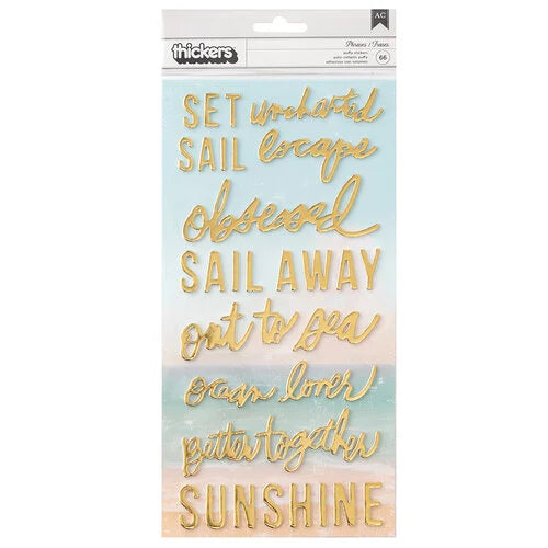 4D2F79BC-9C2F-4E74-A7F9-17FDEA2CD530.jpg Thickers Heidi Swapp SET SAIL PUFFY Phrase Stickers - Image 1