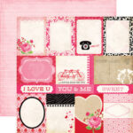 Echo Park LOVE STORY 12”x12” 13pc COLLECTION KIT - Image 12