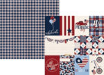 Simple Stories Hometown USA 3x4 & 4x6 ELEMENTS 12x12 Scrapbook Paper