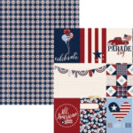 Simple Stories Hometown USA 3x4 & 4x6 ELEMENTS 12x12 Scrapbook Paper