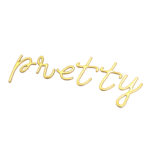 Thickers Again & Again SIMPLICITY Gold Puffy Letter Stickers - Image 3