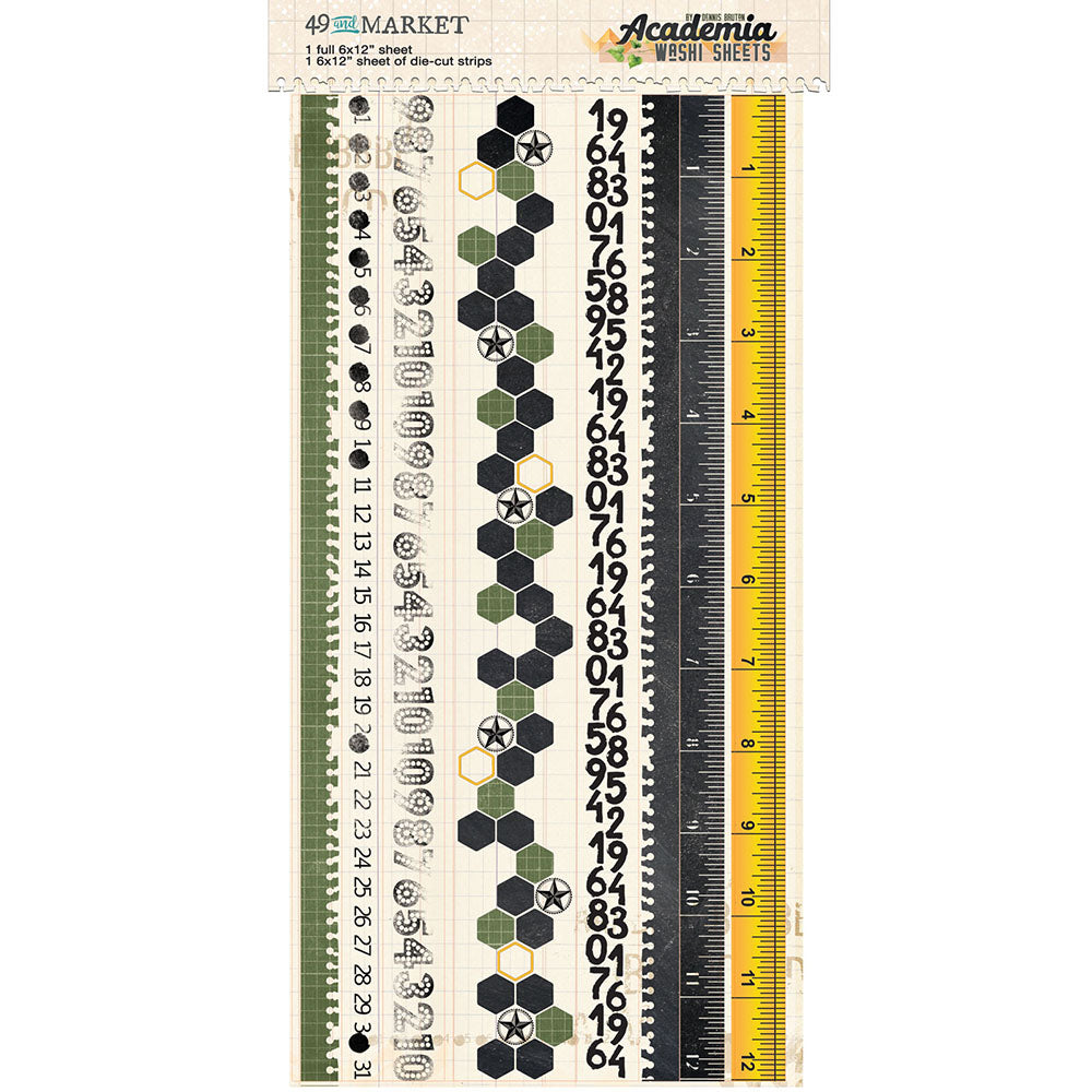 4E3029AC-A423-4137-9C68-5A470A7CB0A0.jpg 49 and Market ACADEMIA Washi Sheets 2pc - Image 1