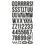 Simple Stories Essentials FOAM ALPHAS VINTAGE BLACK Letter Stickers - Image 3