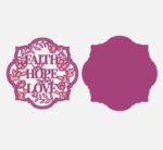 Gemini Expressions FAITH HOPE LOVE Metal Cutting Die 2pc - Image 2