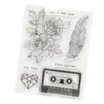 American Crafts Thickers CEDER HOUSE Clear Stamps 7pc - Image 2