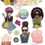 Paper House ALWAYS BE YOURSELF 3D Stickers 14pc.