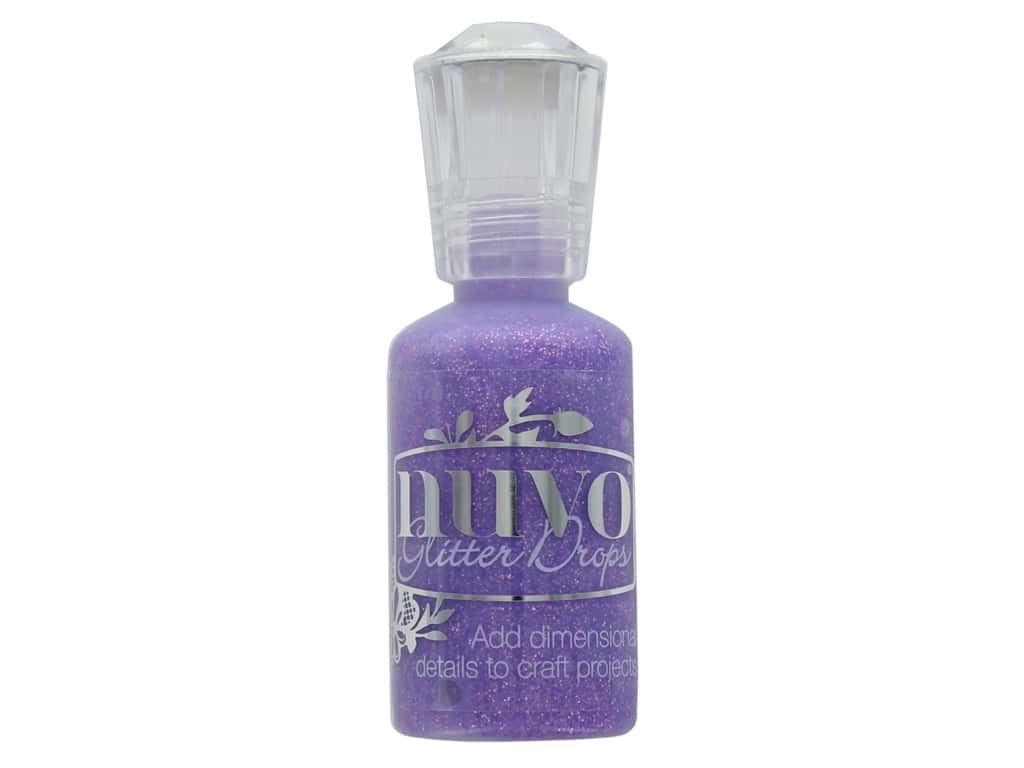 4F701537-9CC1-46B2-8DAD-496F812F159F.jpeg Nuvo Glitter Drops LILAC WHISPER Glue 1oz - Image 1