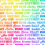 Neon Sports VOLLEYBALL KIT 12"X12" Scrapbook Paper 12 Sheets - Image 3