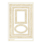 P13 FLOWERISH EMBELLISHMENTS Light Chipboard Frames 1 Set 5pc - Image 2