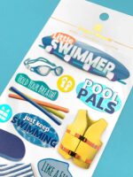 Paper House Dimensional SWIMMING Stickers - Image 2