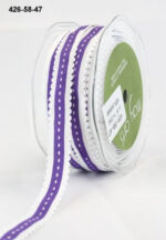 May Arts 5/8" Grosgrain SCALLOP EDGE STITCH Ribbon 1 yard yd - Image 10