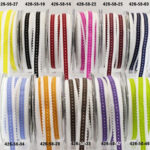 May Arts 5/8" Grosgrain SCALLOP EDGE STITCH Ribbon 1 yard yd