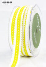 May Arts 5/8" Grosgrain SCALLOP EDGE STITCH Ribbon 1 yard yd - Image 12