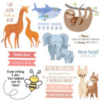 MOM LIFE ANIMAL Sticker 12"X12" Scrapbook Customs